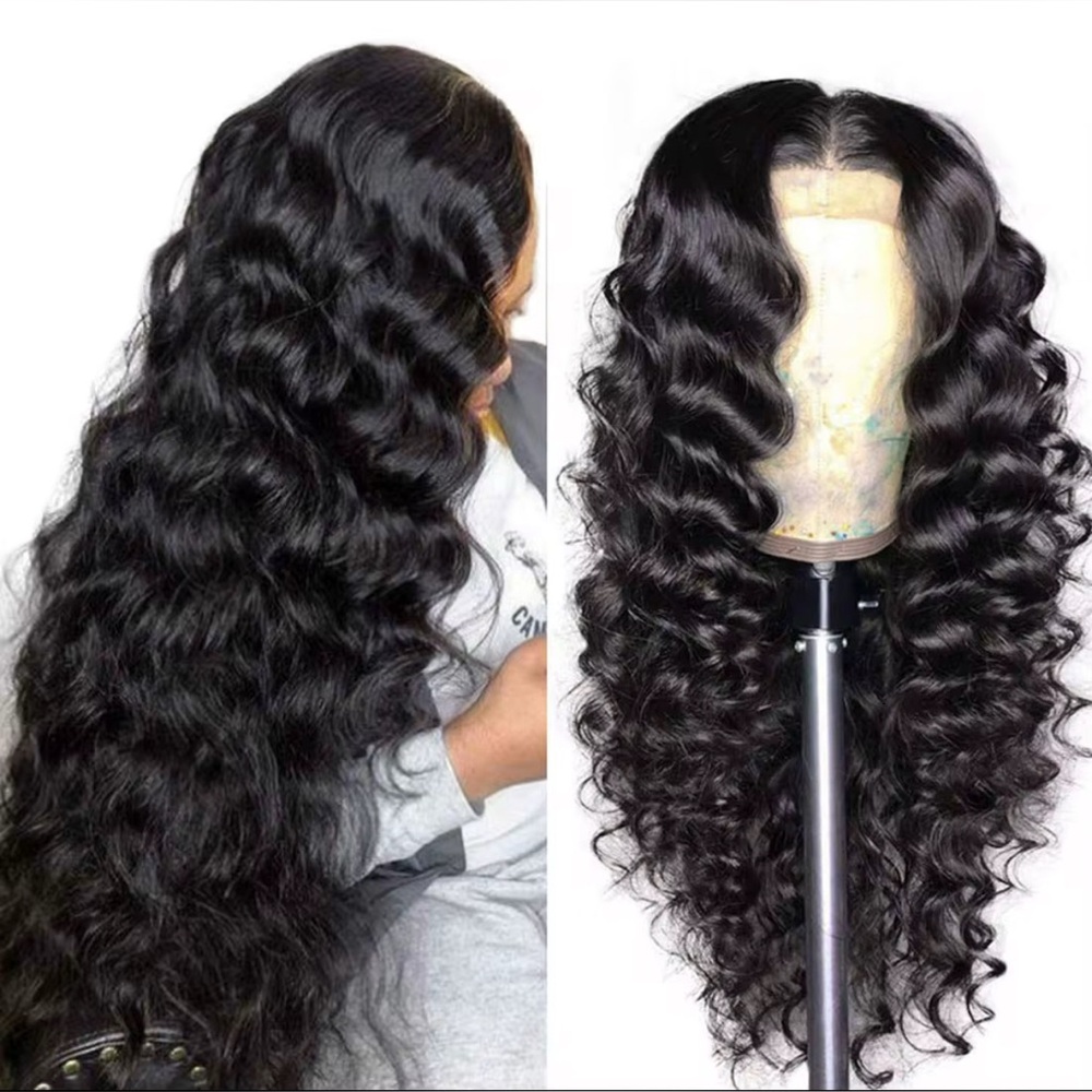 100% GLUE LESS HUMAN HAIR WIG!!!
